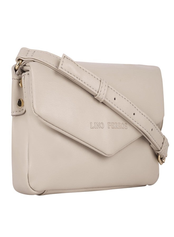 Lino Perros Womens Beige Hand Bag - Image 3